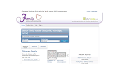 Desktop Screenshot of nwnannouncements.co.uk